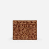 Manu Cardholder Mocha Croc