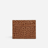 Manu Cardholder Mocha Croc