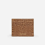 Manu Cardholder Mocha Croc Embossed