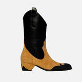 Deniz Boots Black Soft & Safari Suede Side