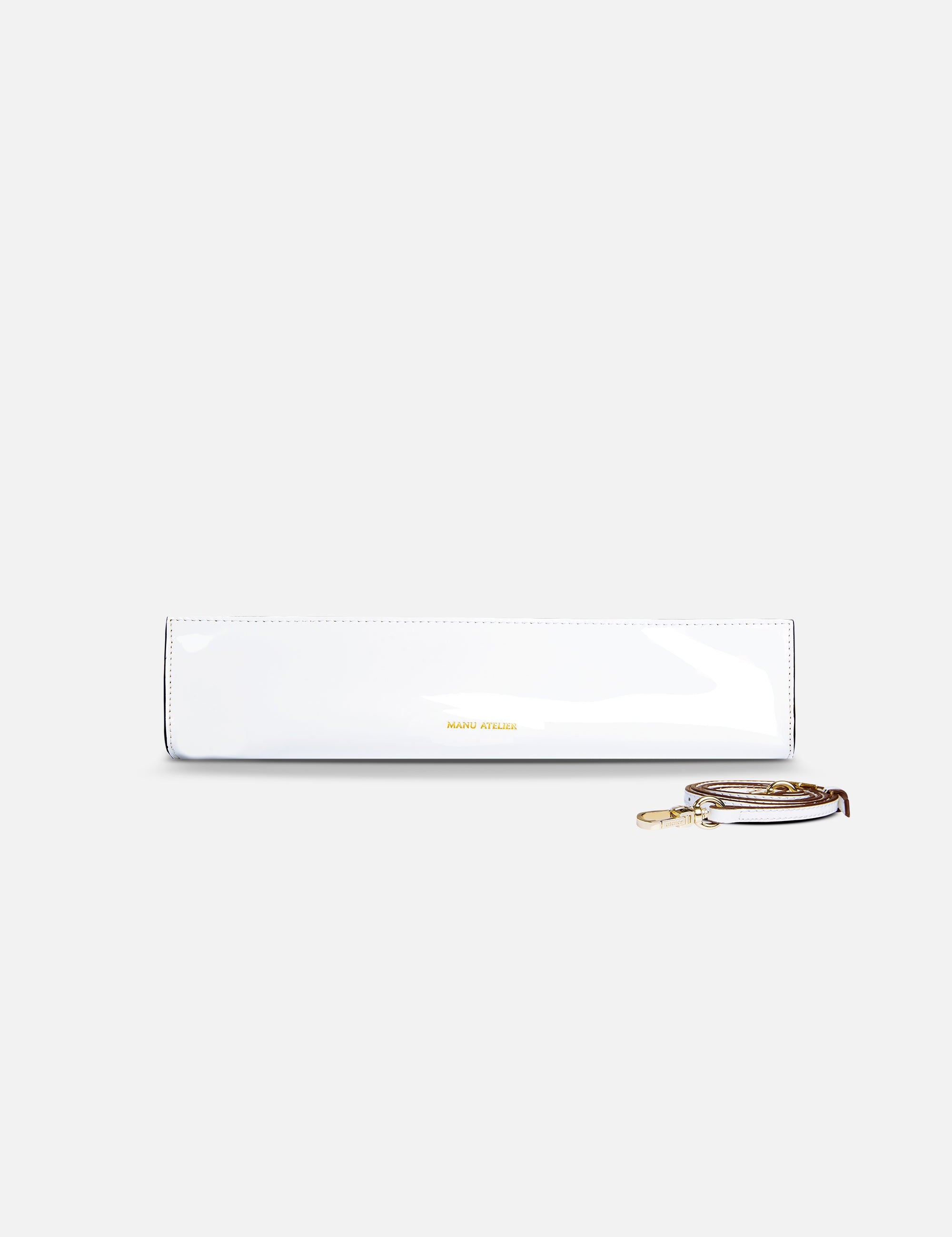 Pencil Box White Patent