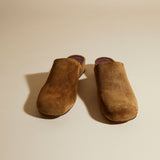 Beste Slippers Mocha Suede Front