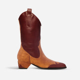 Deniz Boots Reddish Brown Soft & Chestnut Suede Side