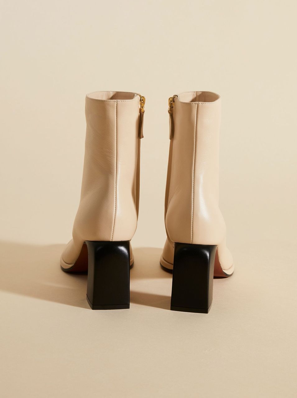 Chae Ankle Boots Ivory Soft Back