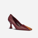 Duck Pumps Orange Camel & Marsala
