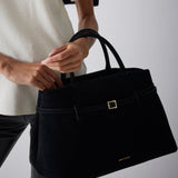 le cambon 35 black suede