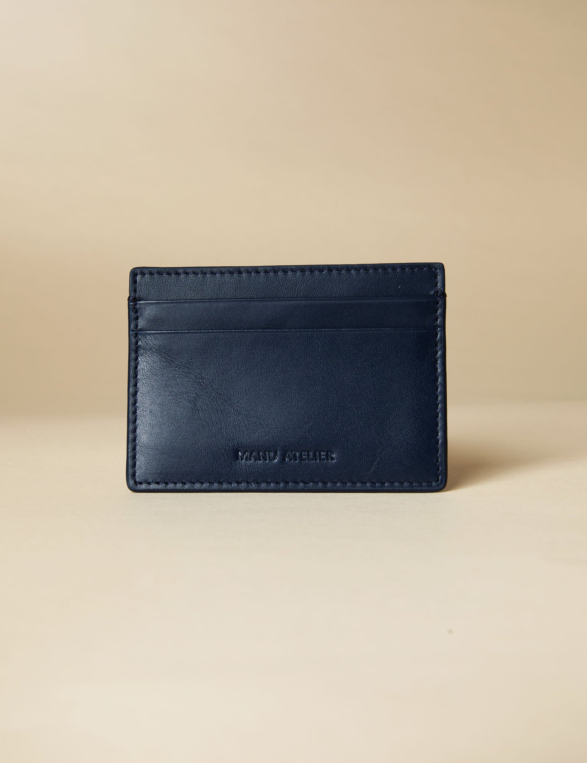 Manu Cardholder Navy Embossed Soft