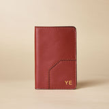 Manu Passport Case Red Bole Soft Details