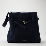 Mini Tote du Jour Dark Navy Suede