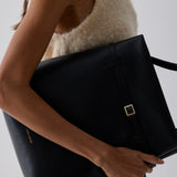 Tote du Jour Black Soft On Model
